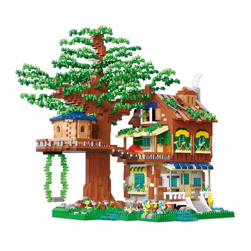 Forest Tree House Hotel Nano Building Blocks - Kawaiies - Adorable - Cute - Plushies - Plush - Kawaii