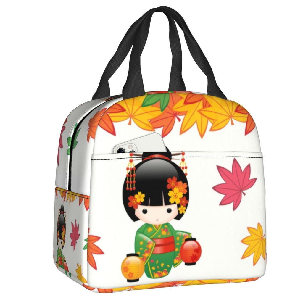 Four Seasons Furisode Kimono Girl Lunch Bag - Kawaiies - Adorable - Cute - Plushies - Plush - Kawaii