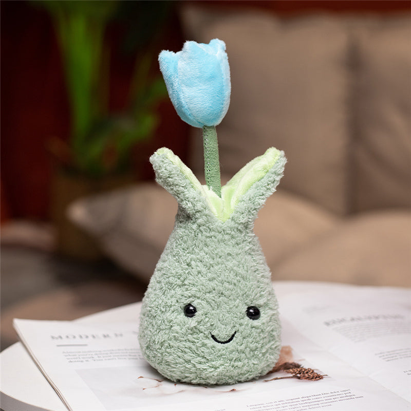 Friendly Cuddly Tulip 22cm Flower Pot Plushie Collection - Kawaiies - Adorable - Cute - Plushies - Plush - Kawaii