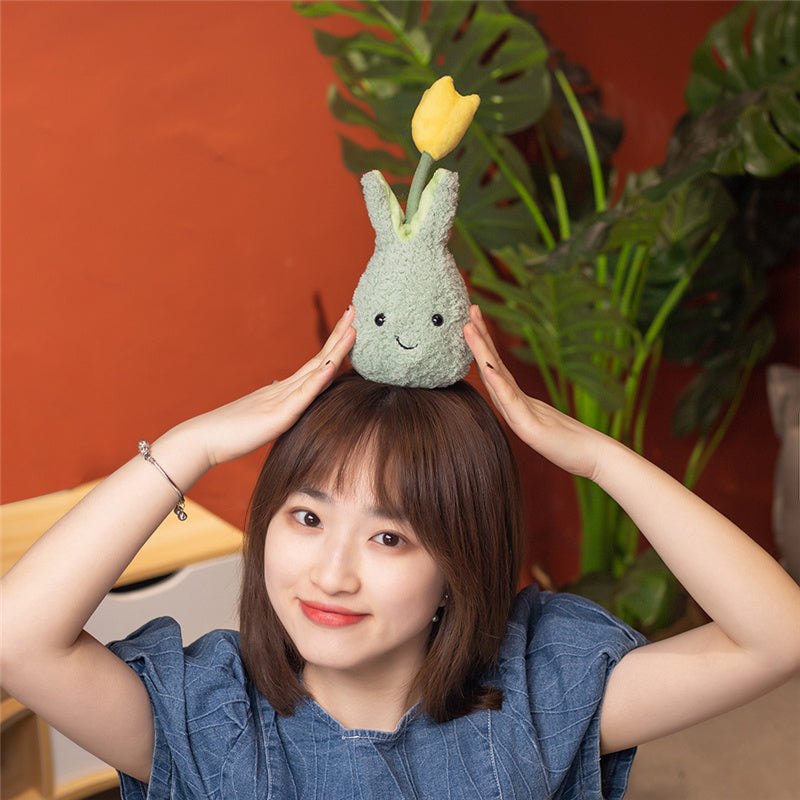Friendly Cuddly Tulip 22cm Flower Pot Plushie Collection - Kawaiies - Adorable - Cute - Plushies - Plush - Kawaii