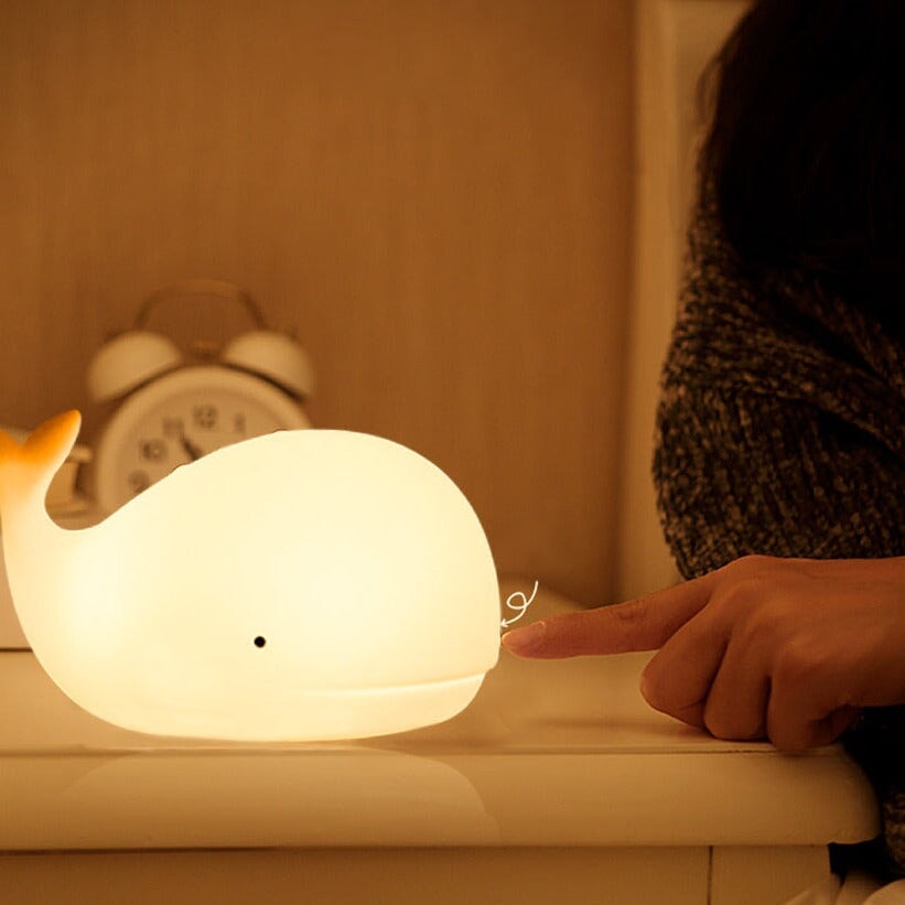 Friendly Kawaii Whale LED Night Light - Kawaiies - Adorable - Cute - Plushies - Plush - Kawaii