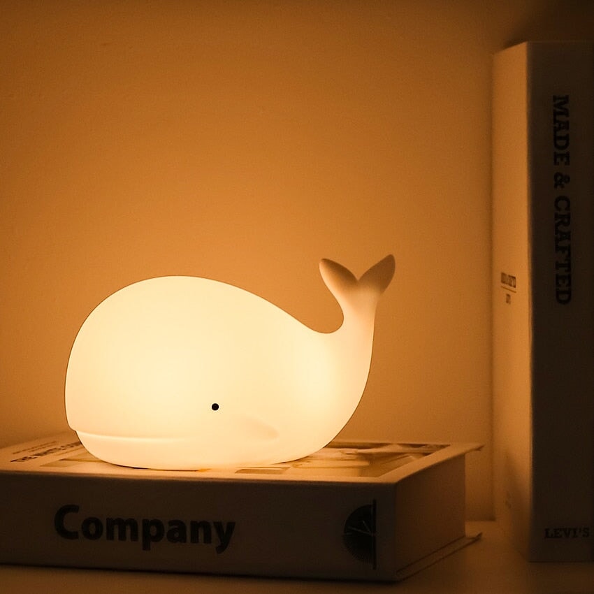 Friendly Kawaii Whale LED Night Light - Kawaiies - Adorable - Cute - Plushies - Plush - Kawaii