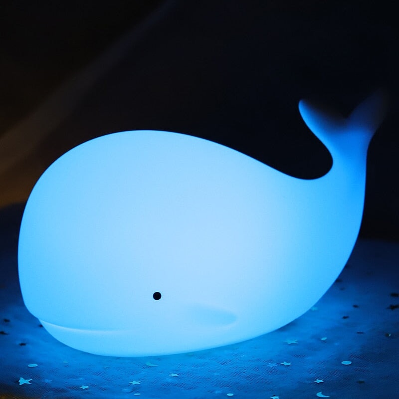 Friendly Kawaii Whale LED Night Light - Kawaiies - Adorable - Cute - Plushies - Plush - Kawaii