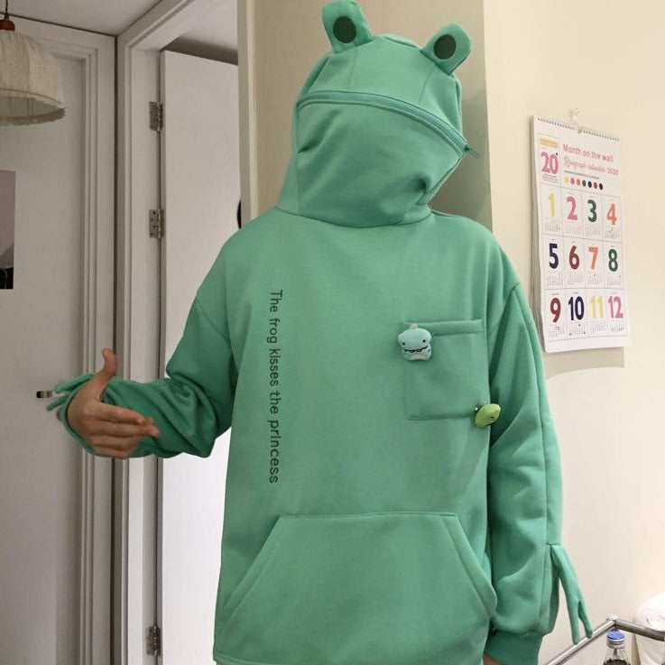 Frog Hood Hoodie *EXCLUSIVE* - Kawaiies - Adorable - Cute - Plushies - Plush - Kawaii