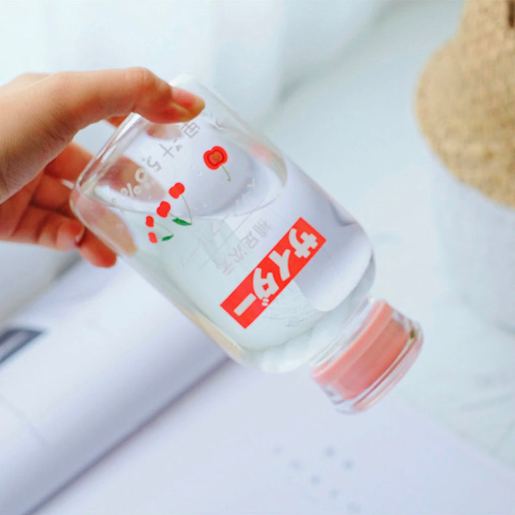 Fruity Glass Water Bottle - Limited Stock - Kawaiies - Adorable - Cute - Plushies - Plush - Kawaii