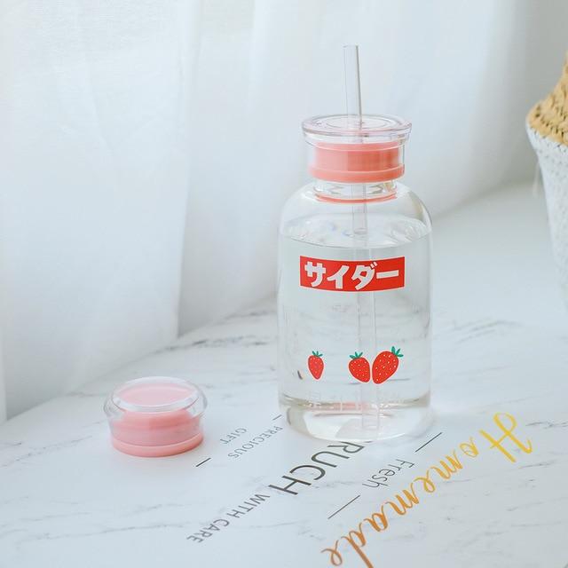 Fruity Glass Water Bottle - Limited Stock – Kawaiies