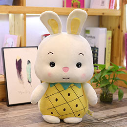 Fruity White Bunny Piggy Plushies - Kawaiies - Adorable - Cute - Plushies - Plush - Kawaii