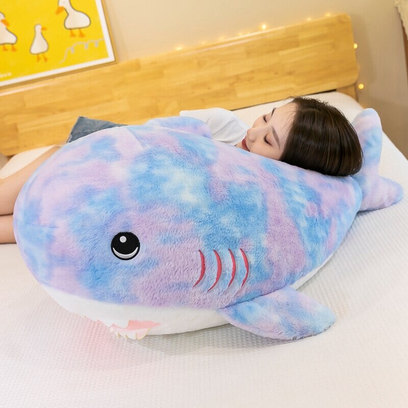 Fuzzy Rainbow Shark Plushie | NEW - Kawaiies - Adorable - Cute - Plushies - Plush - Kawaii