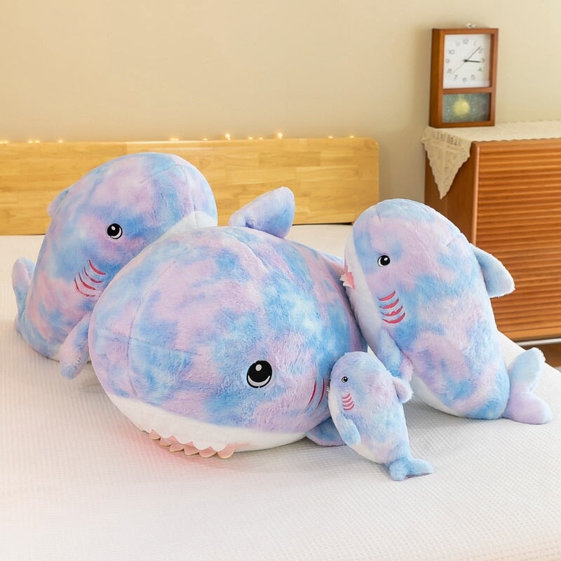 Fuzzy Rainbow Shark Plushie | NEW - Kawaiies - Adorable - Cute - Plushies - Plush - Kawaii