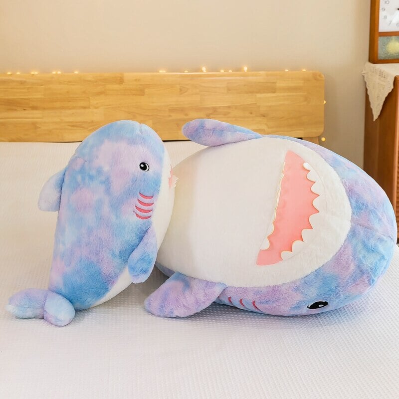 Fuzzy Rainbow Shark Plushie | NEW - Kawaiies - Adorable - Cute - Plushies - Plush - Kawaii