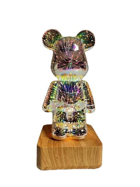 Galaxy Fireworks Standing Bear Night Light - Kawaiies - Adorable - Cute - Plushies - Plush - Kawaii