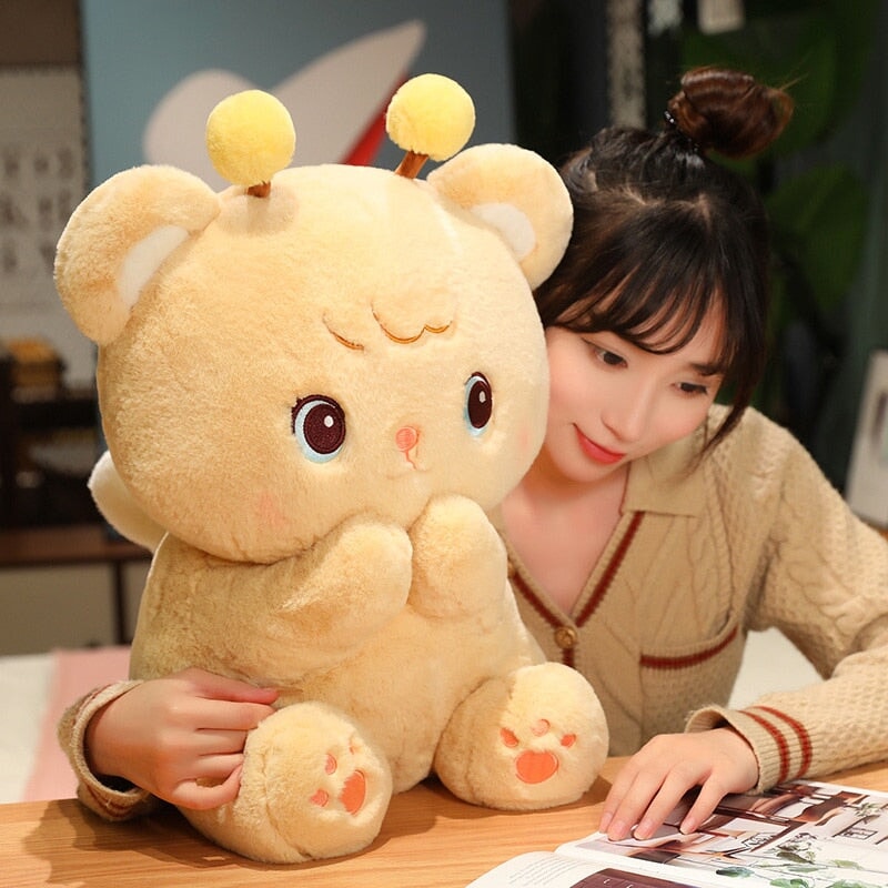 Gem the Bumble Bee Brown Bear Plushie | NEW - Kawaiies - Adorable - Cute - Plushies - Plush - Kawaii