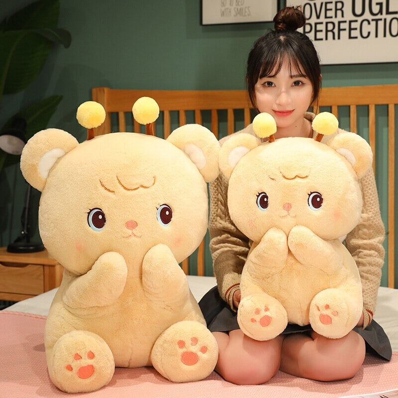 Gem the Bumble Bee Brown Bear Plushie | NEW - Kawaiies - Adorable - Cute - Plushies - Plush - Kawaii