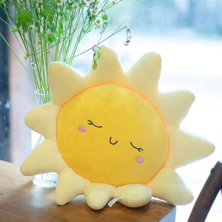 Gentle Sleeping Sun Pillow - Kawaiies - Adorable - Cute - Plushies - Plush - Kawaii
