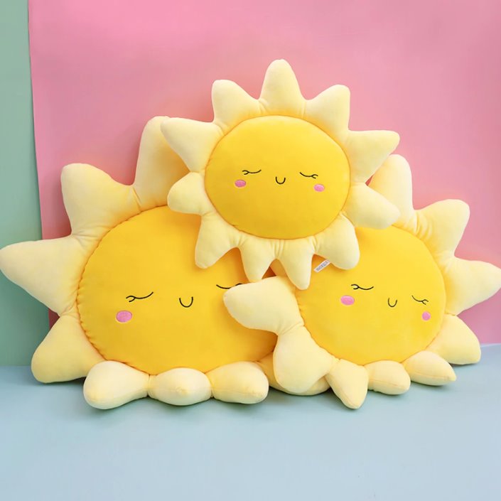 Kawaii Rainbow Sunshine Cloud Plush