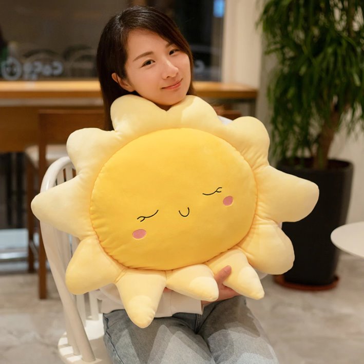 Gentle Sleeping Sun Pillow - Kawaiies - Adorable - Cute - Plushies - Plush - Kawaii