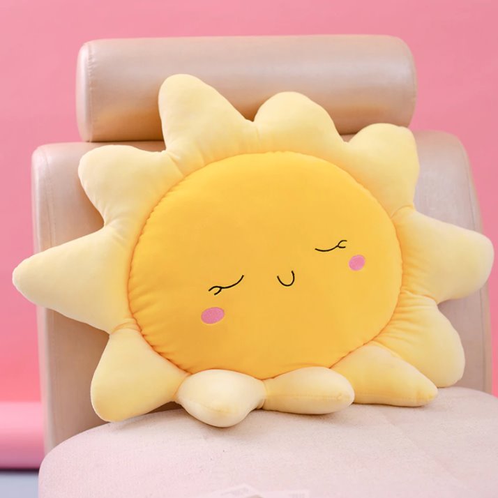 Gentle Sleeping Sun Pillow - Kawaiies - Adorable - Cute - Plushies - Plush - Kawaii