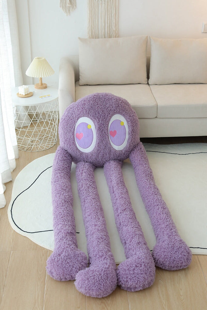 Giant Fuzzy 4-Legged Octopus Plushie - Kawaiies - Adorable - Cute - Plushies - Plush - Kawaii