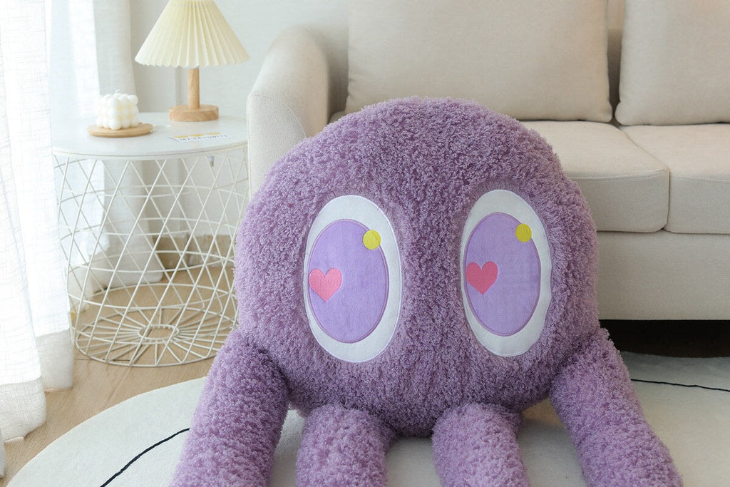 Giant Fuzzy 4-Legged Octopus Plushie - Kawaiies - Adorable - Cute - Plushies - Plush - Kawaii