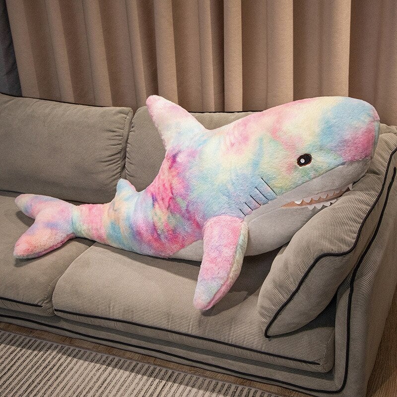 kawaiies-softtoys-plushies-kawaii-plush-Giant Fuzzy Galaxy Shark Plushies | NEW Soft toy Pink 23in / 60cm 