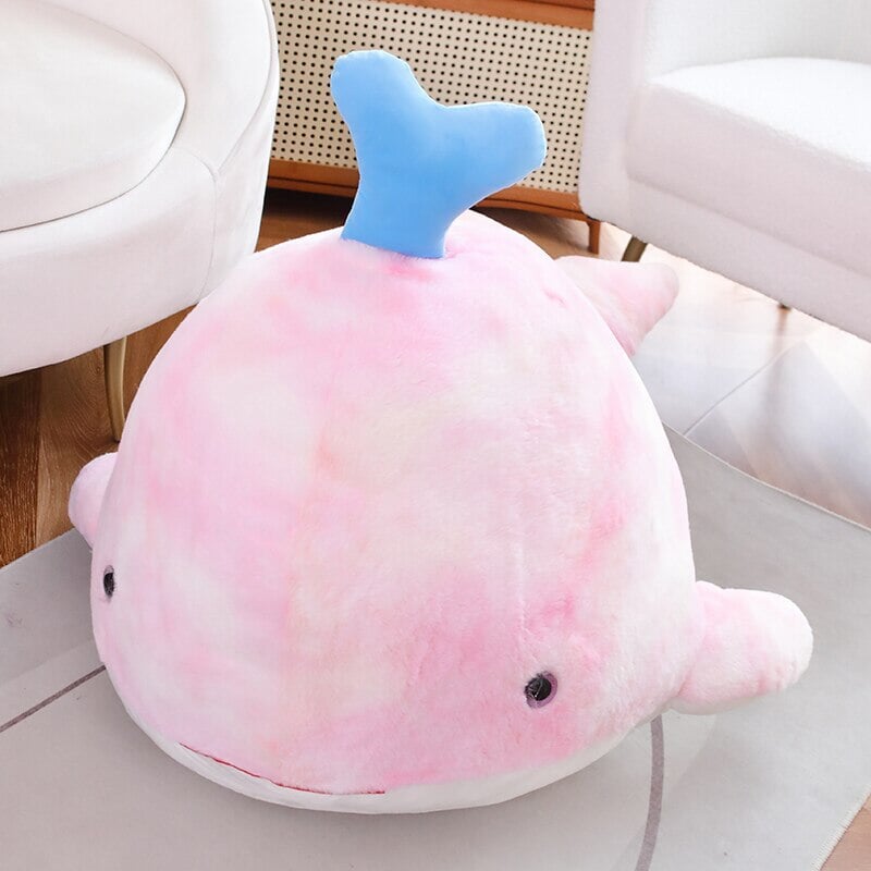 kawaiies-softtoys-plushies-kawaii-plush-Giant Galaxy Fluffy Whale Plushies | NEW Soft toy Pink 25cm 