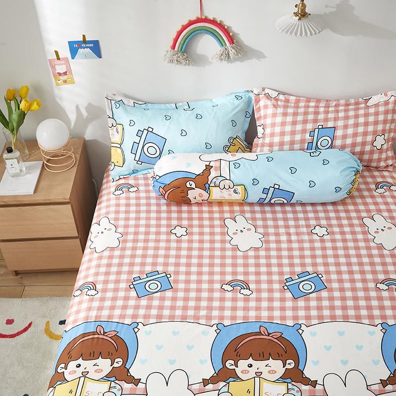 Girls Favorite Time Fitted Bedsheet - Kawaiies - Adorable - Cute - Plushies - Plush - Kawaii