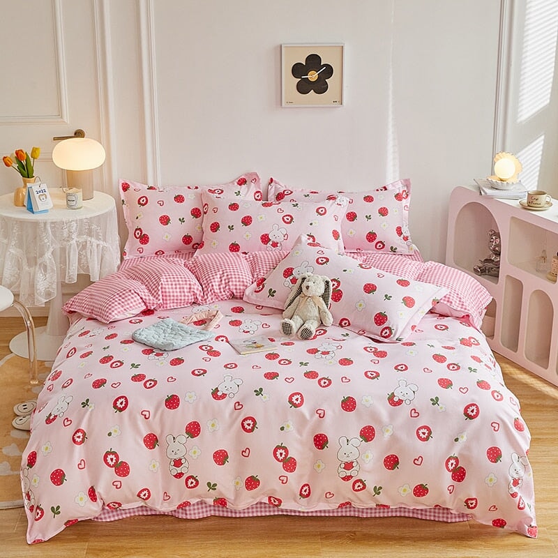 Millions of Strawberries in My Dream Bedding Sets - Kawaiies - Adorable - Cute - Plushies - Plush - Kawaii
