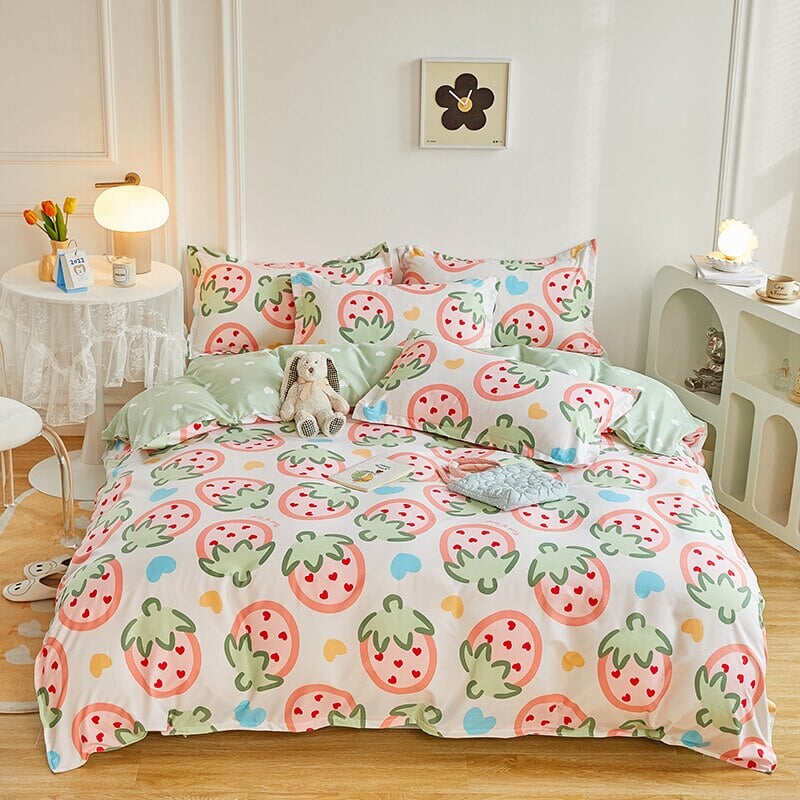 Millions of Strawberries in My Dream Bedding Sets - Kawaiies - Adorable - Cute - Plushies - Plush - Kawaii