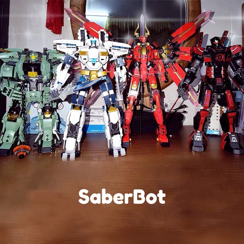 Green God of Destruction Saberbot Building Blocks - Kawaiies - Adorable - Cute - Plushies - Plush - Kawaii