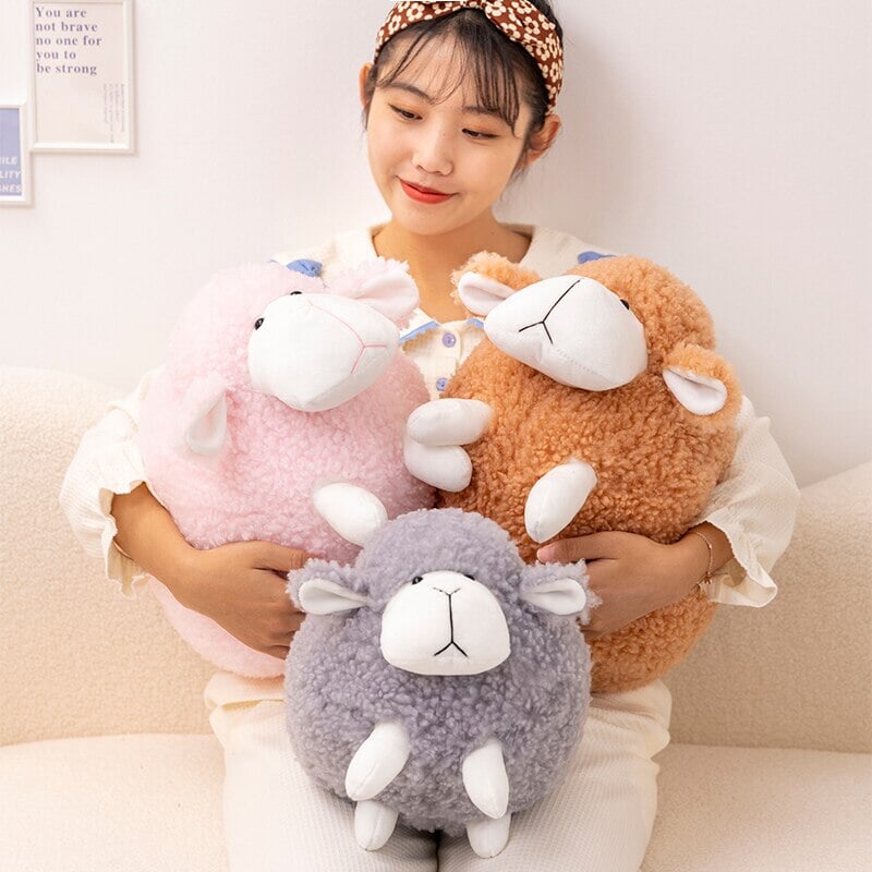 Grumpy Fluffy Sheep Plushies - Kawaiies - Adorable - Cute - Plushies - Plush - Kawaii