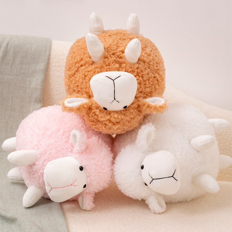 Grumpy Fluffy Sheep Plushies - Kawaiies - Adorable - Cute - Plushies - Plush - Kawaii