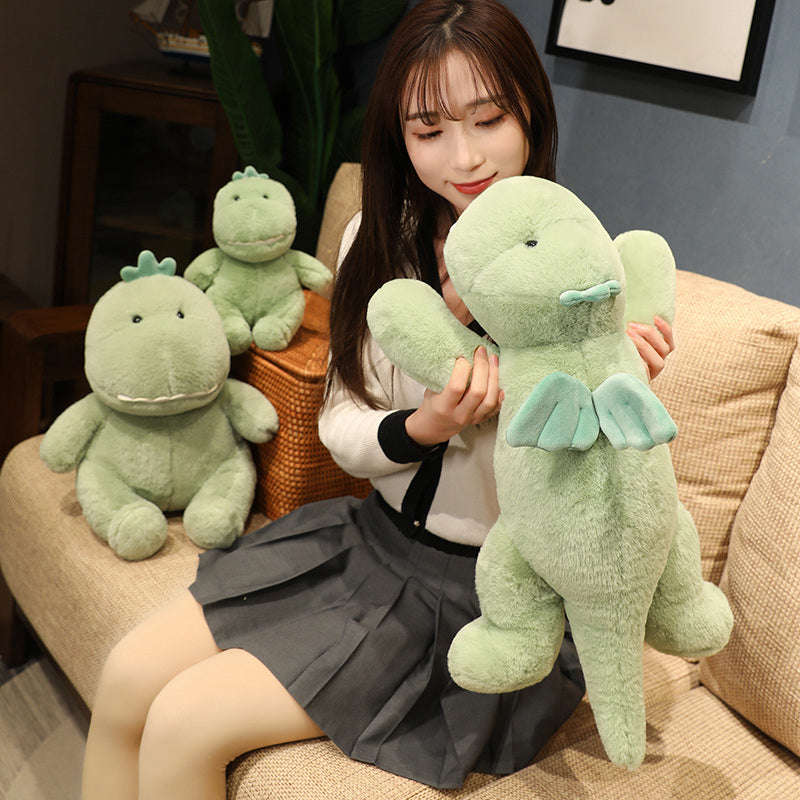 Hajiro the Goofy Green Dinosaur Plushie - Kawaiies - Adorable - Cute - Plushies - Plush - Kawaii