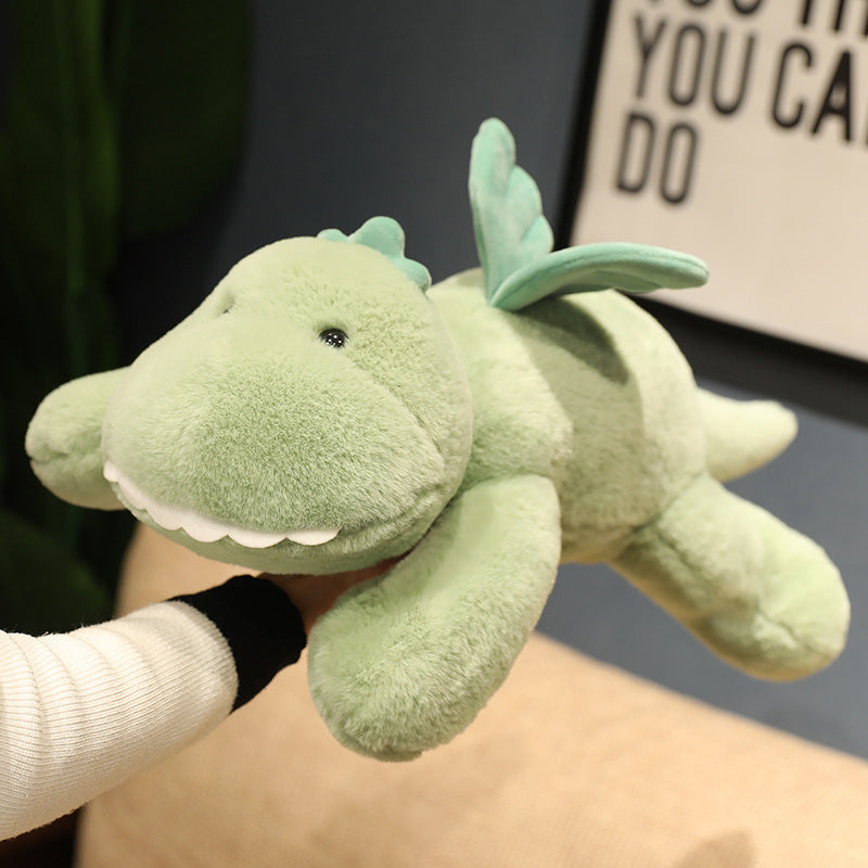 Green dinosaur plush discount