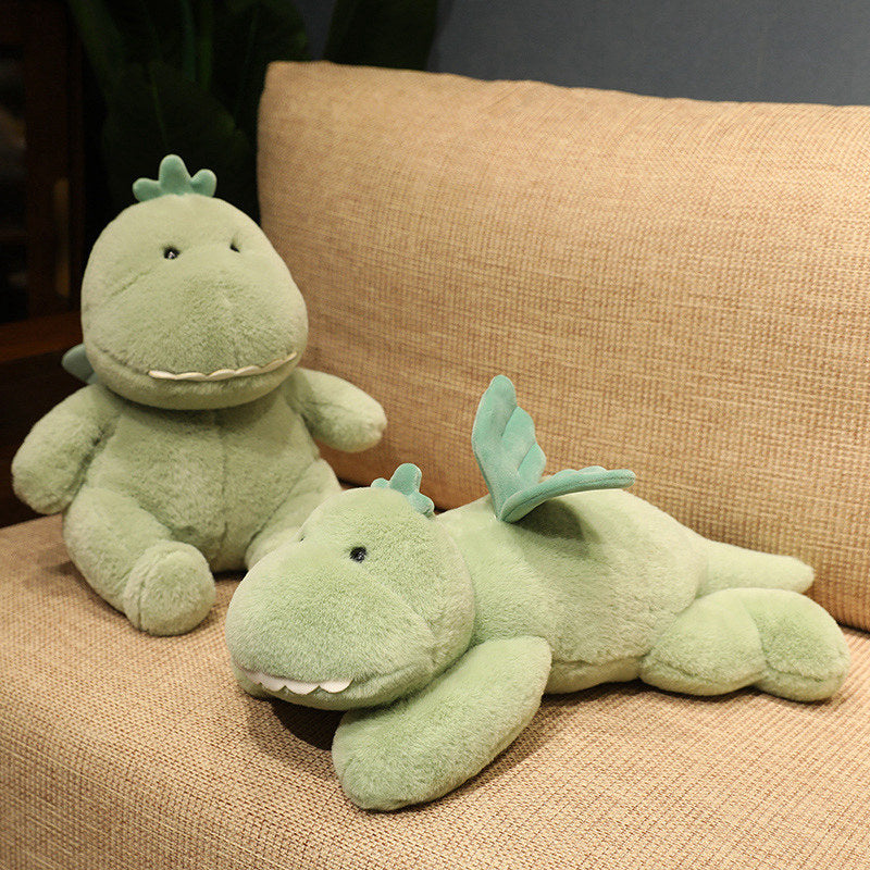 Hajiro the Goofy Green Dinosaur Plushie - Kawaiies - Adorable - Cute - Plushies - Plush - Kawaii