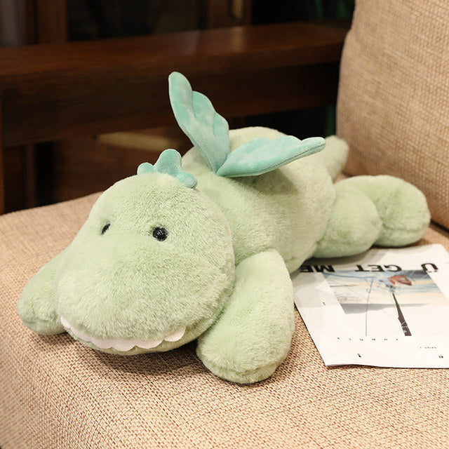 Hajiro the Goofy Green Dinosaur Plushie - Kawaiies - Adorable - Cute - Plushies - Plush - Kawaii