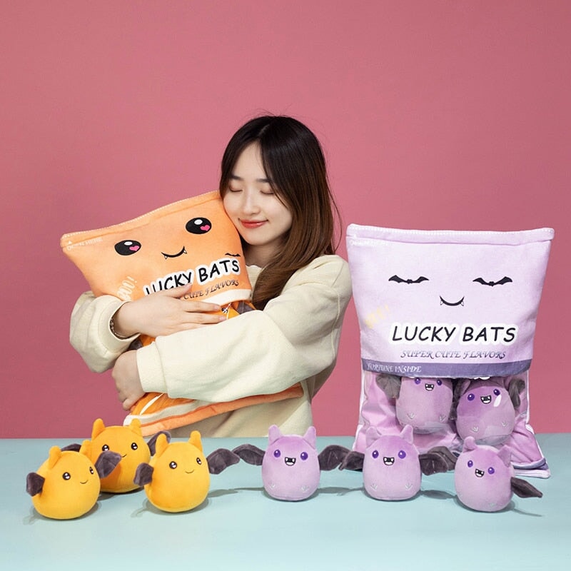 kawaiies-softtoys-plushies-kawaii-plush-Halloween Bats Purple Orange Candy Bag Plushie Soft toy 