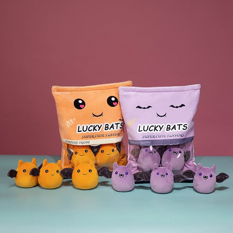 kawaiies-softtoys-plushies-kawaii-plush-Halloween Bats Purple Orange Candy Bag Plushie Soft toy 