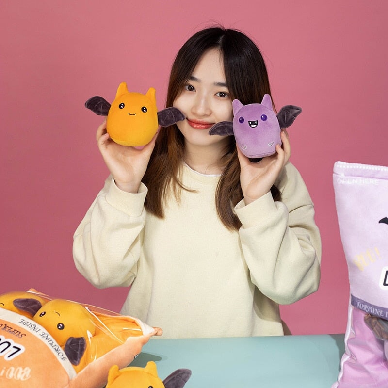 kawaiies-softtoys-plushies-kawaii-plush-Halloween Bats Purple Orange Candy Bag Plushie Soft toy 