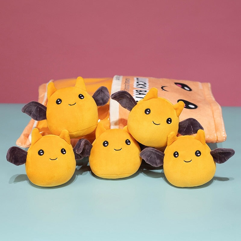 kawaiies-softtoys-plushies-kawaii-plush-Halloween Bats Purple Orange Candy Bag Plushie Soft toy Orange 