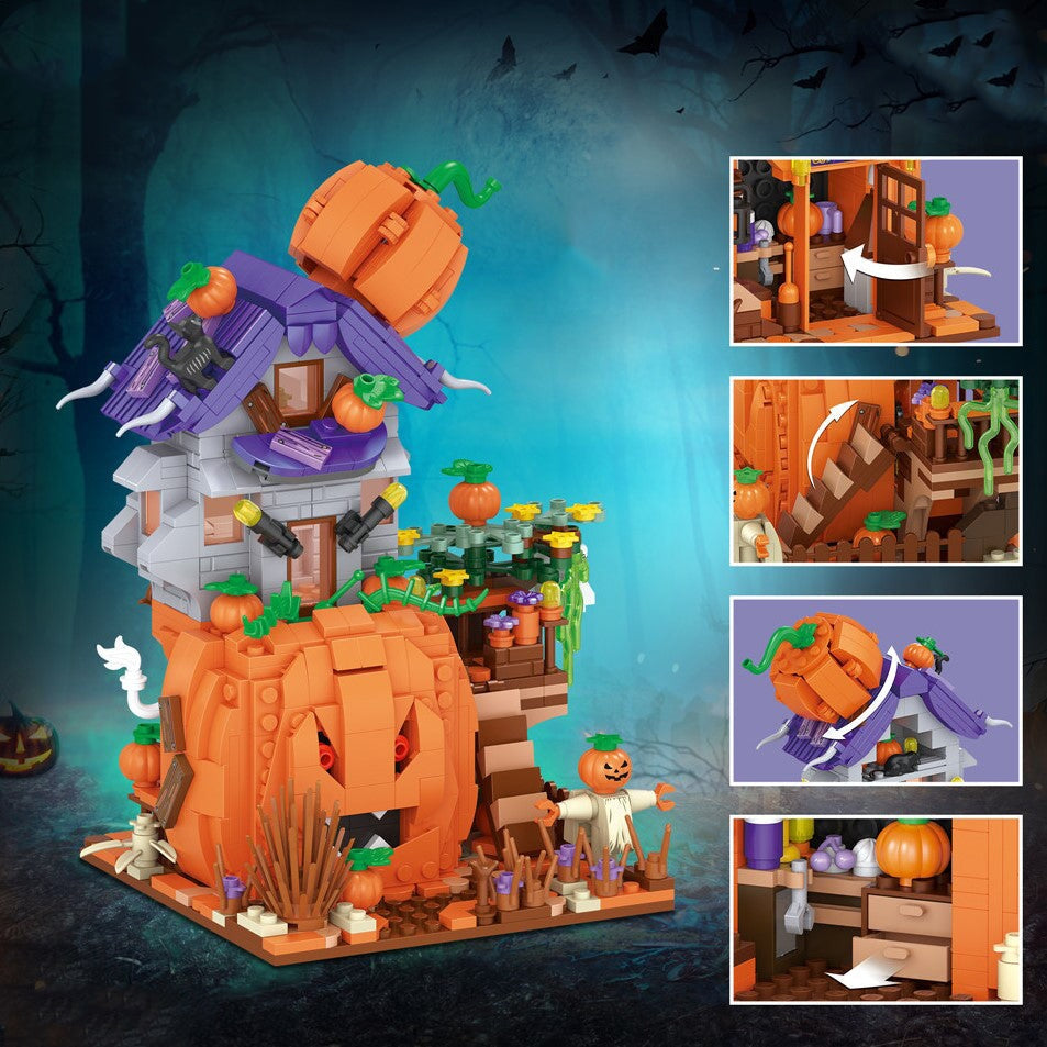 Halloween Hut & Carriage Nano Building Blocks Collection - Kawaiies - Adorable - Cute - Plushies - Plush - Kawaii