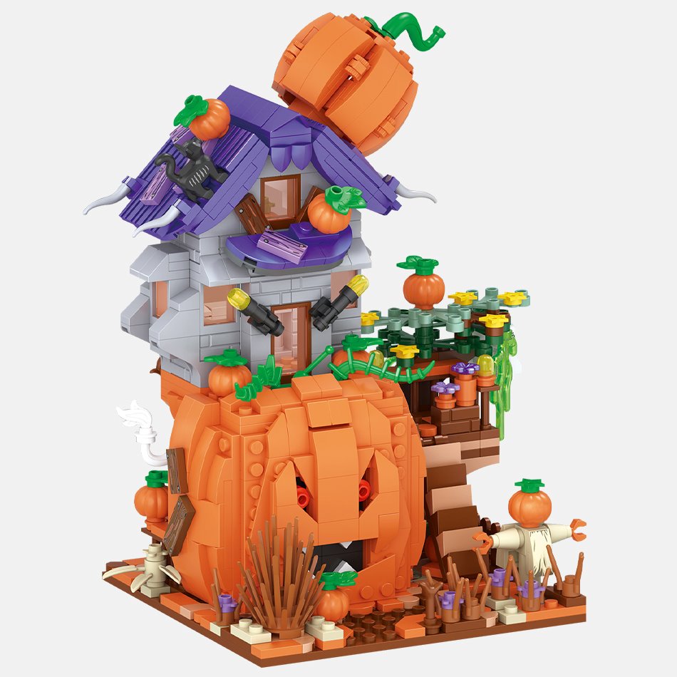 Halloween Hut & Carriage Nano Building Blocks Collection - Kawaiies - Adorable - Cute - Plushies - Plush - Kawaii