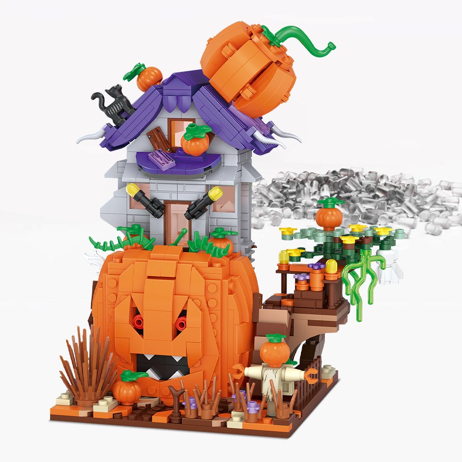 Halloween Hut & Carriage Nano Building Blocks Collection - Kawaiies - Adorable - Cute - Plushies - Plush - Kawaii
