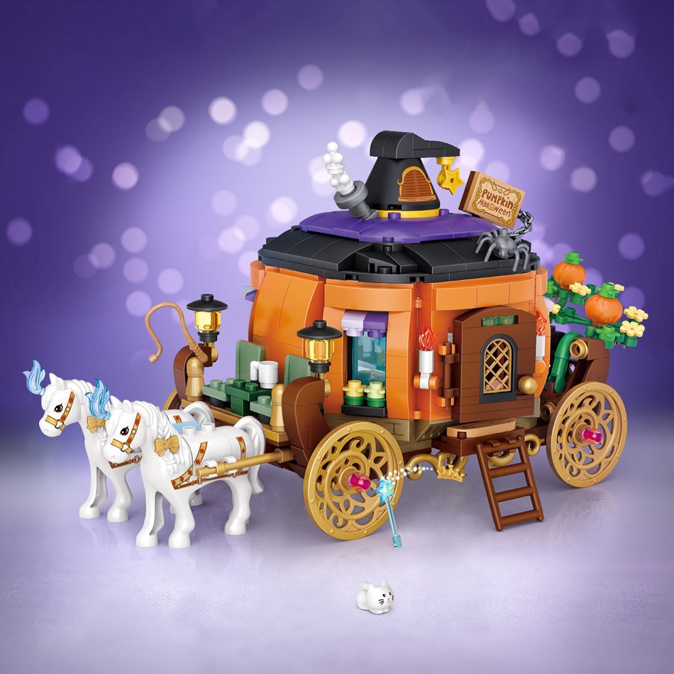 Halloween Hut & Carriage Nano Building Blocks Collection - Kawaiies - Adorable - Cute - Plushies - Plush - Kawaii