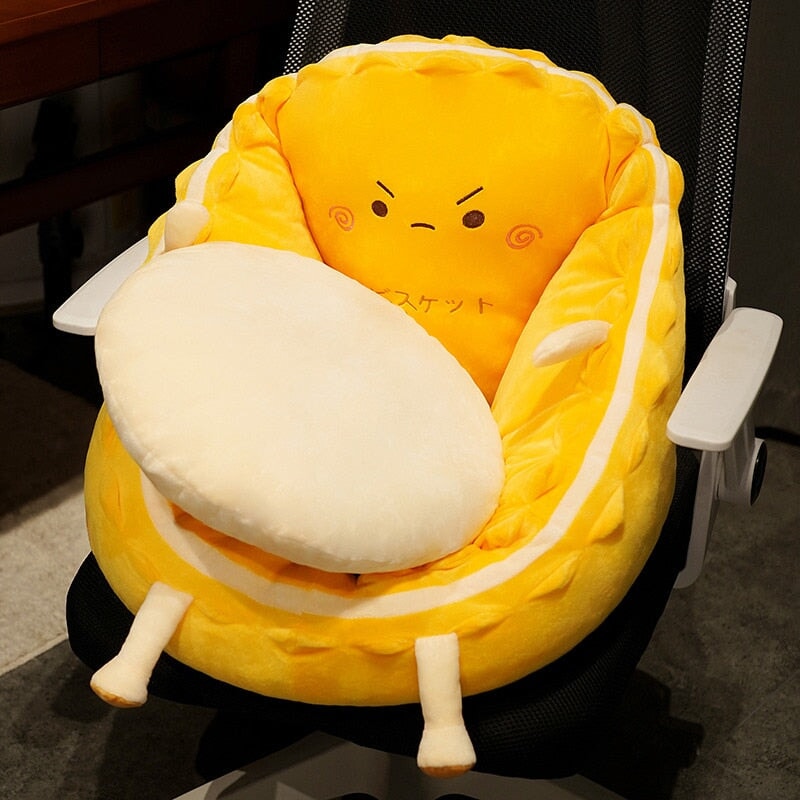 Happy and Angry Chair Cushion - Kawaiies - Adorable - Cute - Plushies - Plush - Kawaii