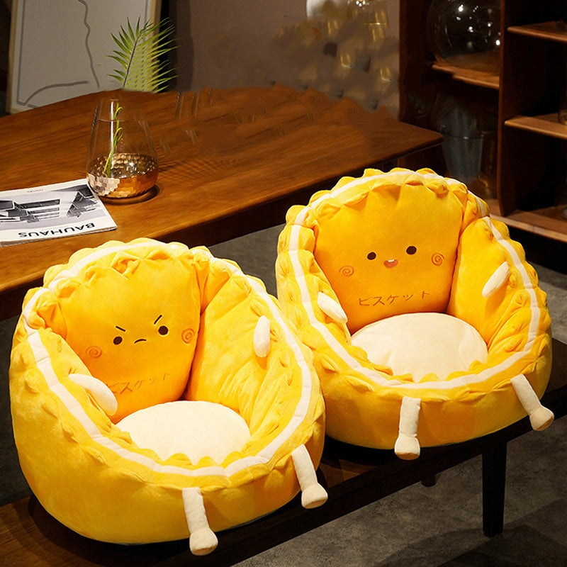 Happy and Angry Chair Cushion - Kawaiies - Adorable - Cute - Plushies - Plush - Kawaii