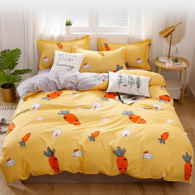 Happy Everyday Cute Bunny and Sweet Carrot Bedding Set - Kawaiies - Adorable - Cute - Plushies - Plush - Kawaii