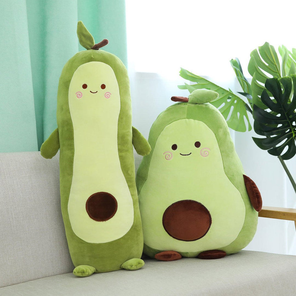 Happy Green Avocado Plushie - Kawaiies - Adorable - Cute - Plushies - Plush - Kawaii