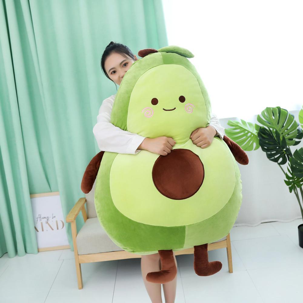 Happy Green Avocado Plushie - Kawaiies - Adorable - Cute - Plushies - Plush - Kawaii