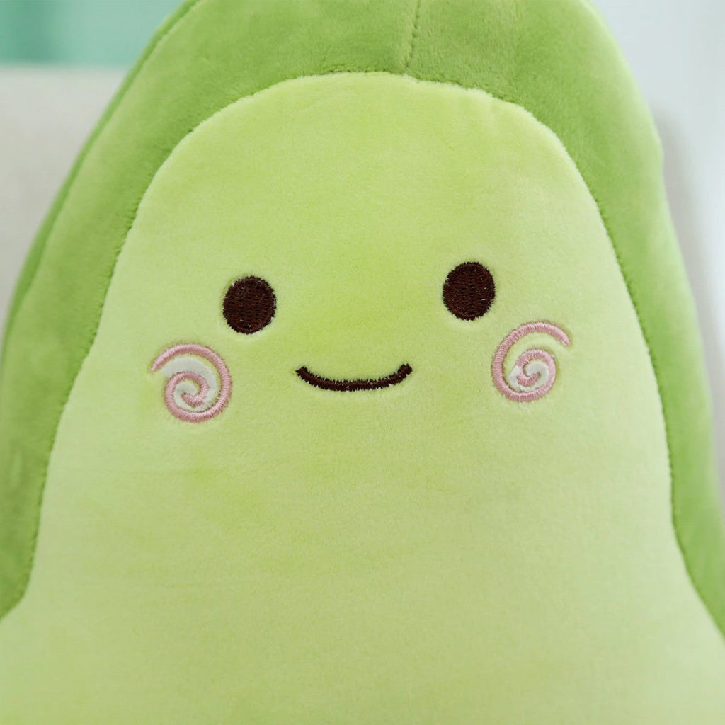 Happy Green Avocado Plushie - Kawaiies - Adorable - Cute - Plushies - Plush - Kawaii