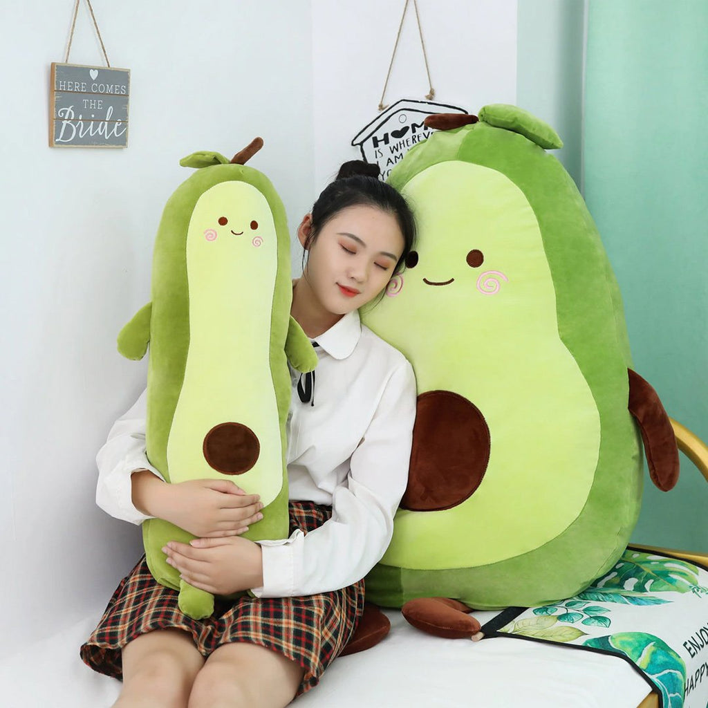 Happy Green Avocado Plushie - Kawaiies - Adorable - Cute - Plushies - Plush - Kawaii